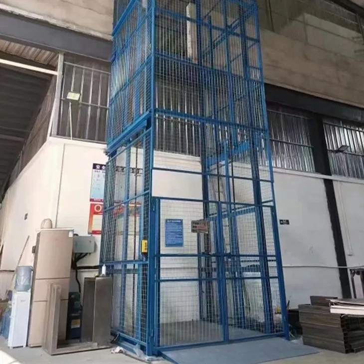 Two Guide Rail Cargo Elevator